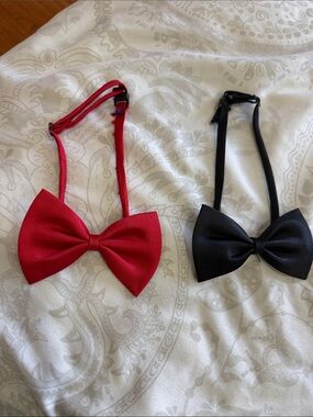 Qty 1Classic Black Bow tie